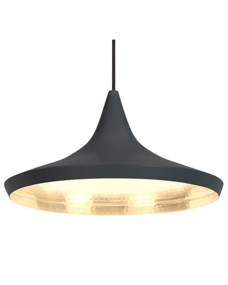 Tom Dixon Beat Wide Pendant LED Black –  from Amos Lighting + Home