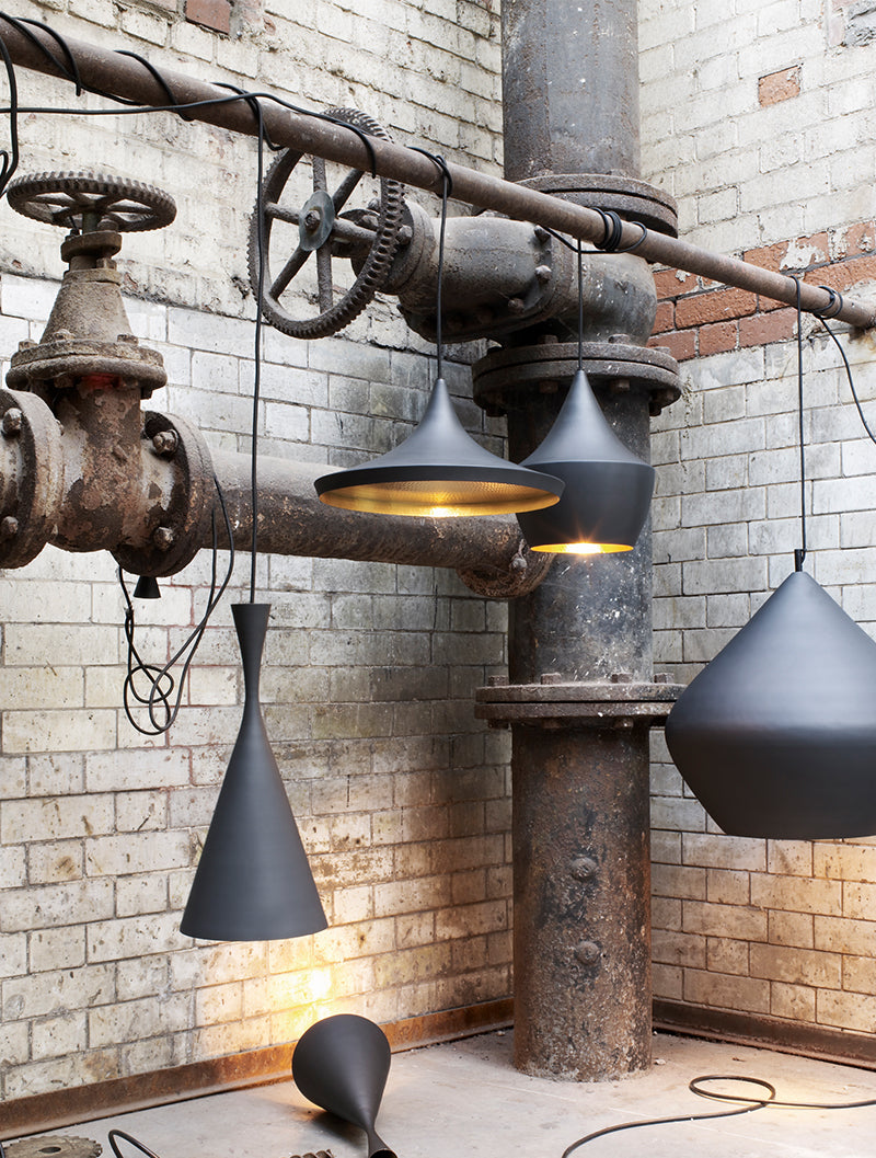 TOM DIXON BEAT LIGHT WIDE ペンダントライト 天上照明 Tom Dixon Beat Wide Pendant LED Black - Handcrafted Designer