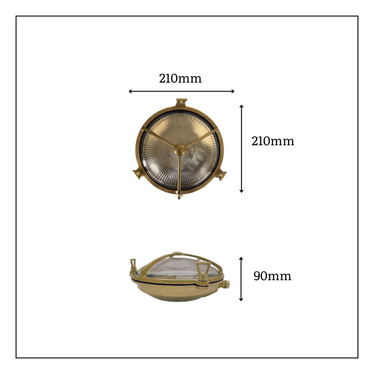 Lampfix Navigator Trident Porthole Outdoor Bulkhead
