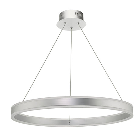 Dar Tybalt LED Pendant Silver and Acrylic –  from Amos Lighting + Home