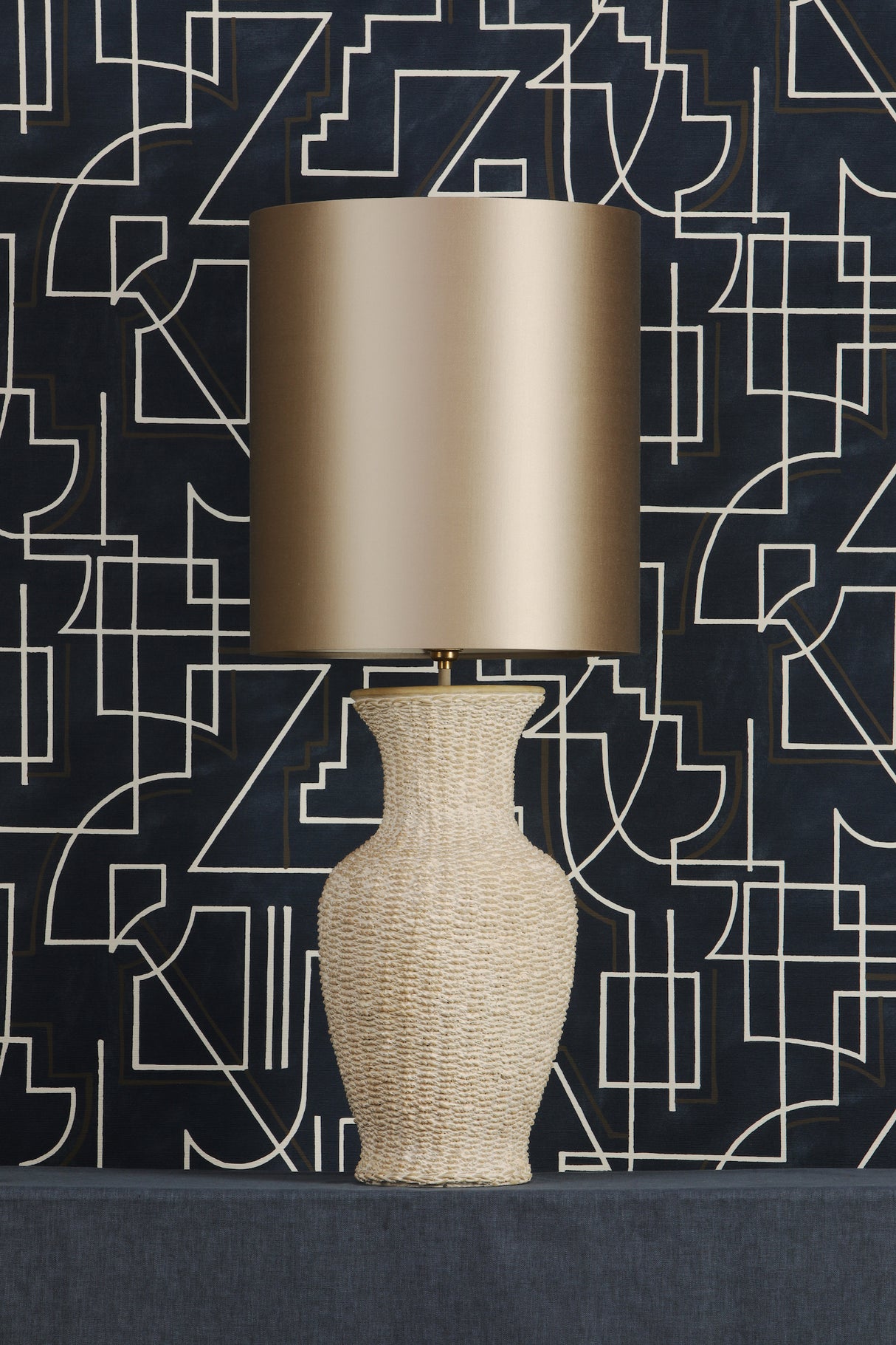 David Hunt Ubud Table Lamp Cream Base Only