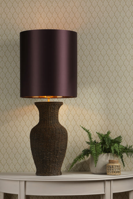 David Hunt Ubud Table Lamp Brown Base Only