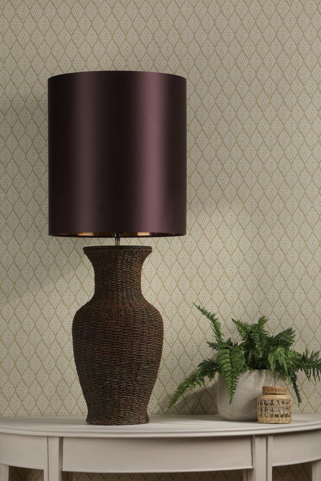 David Hunt Ubud Table Lamp Brown Base Only