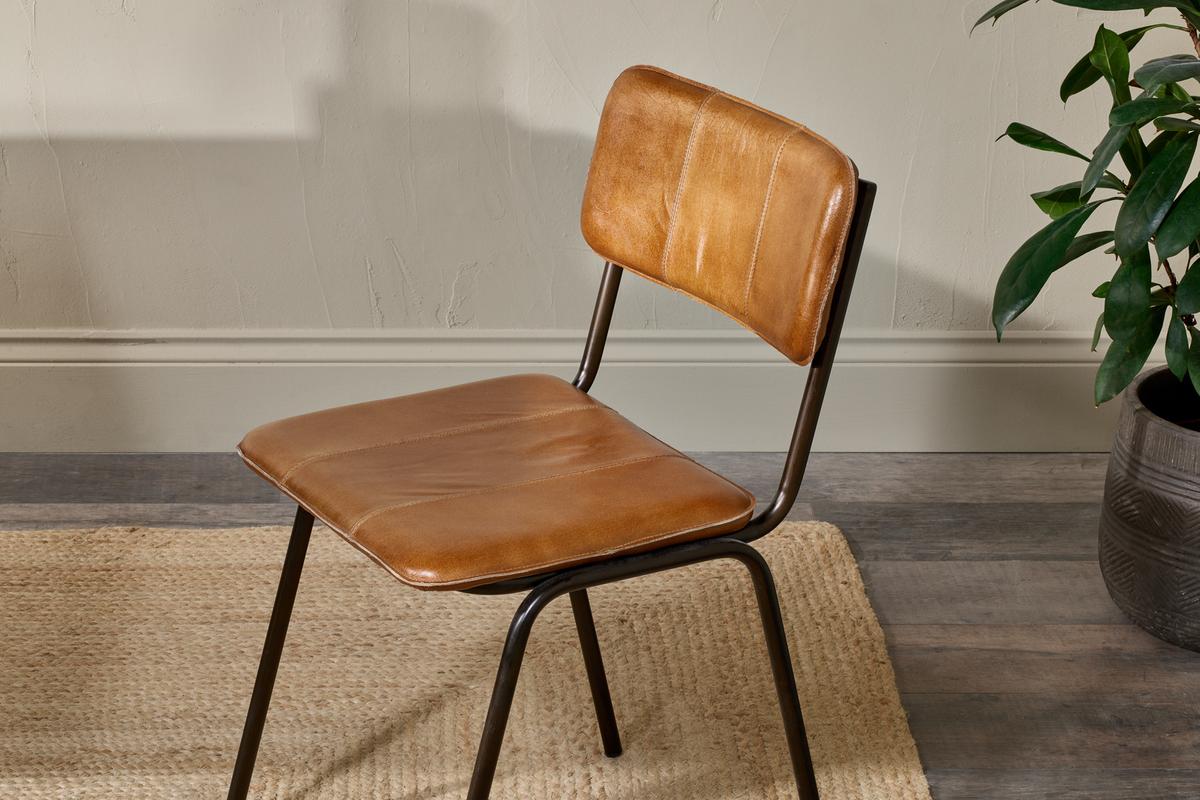 Nkuku Ukari Dining Chair Aged Tan