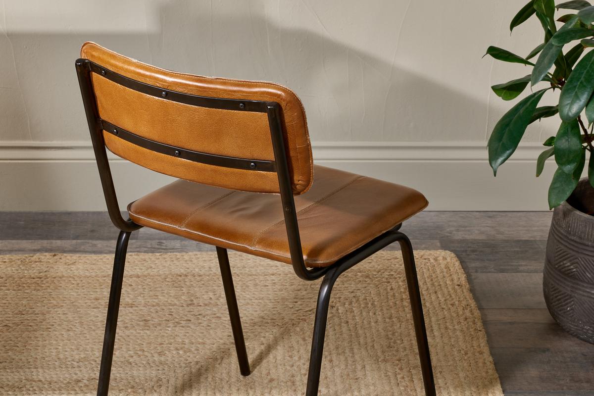 Nkuku Ukari Dining Chair Aged Tan