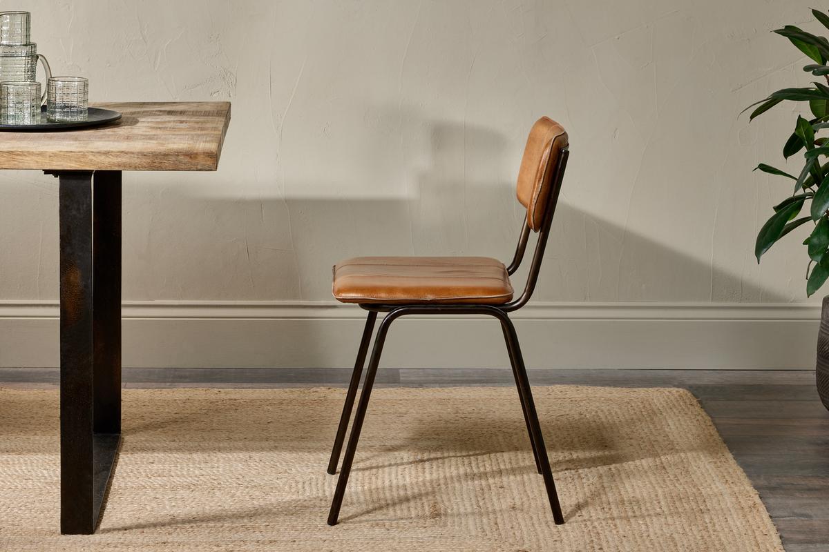 Nkuku Ukari Dining Chair Aged Tan