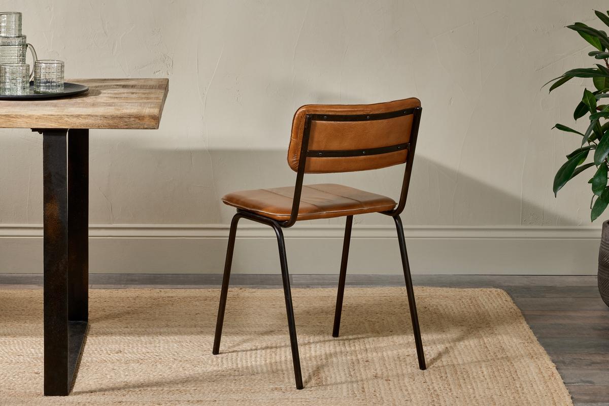 Nkuku Ukari Dining Chair Aged Tan