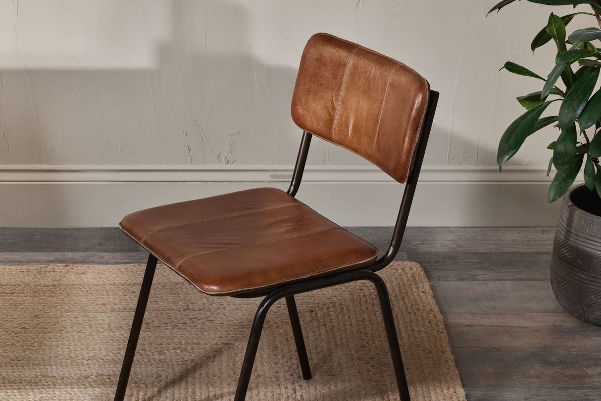 Nkuku Ukari Dining Chair Aged Tan