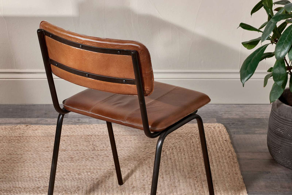 Nkuku Ukari Dining Chair Aged Tan