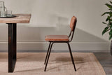 Nkuku Ukari Dining Chair Aged Tan