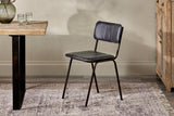 Nkuku Ukari Dining Chair Aged Black