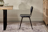 Nkuku Ukari Dining Chair Aged Black