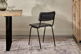 Nkuku Ukari Dining Chair Aged Black