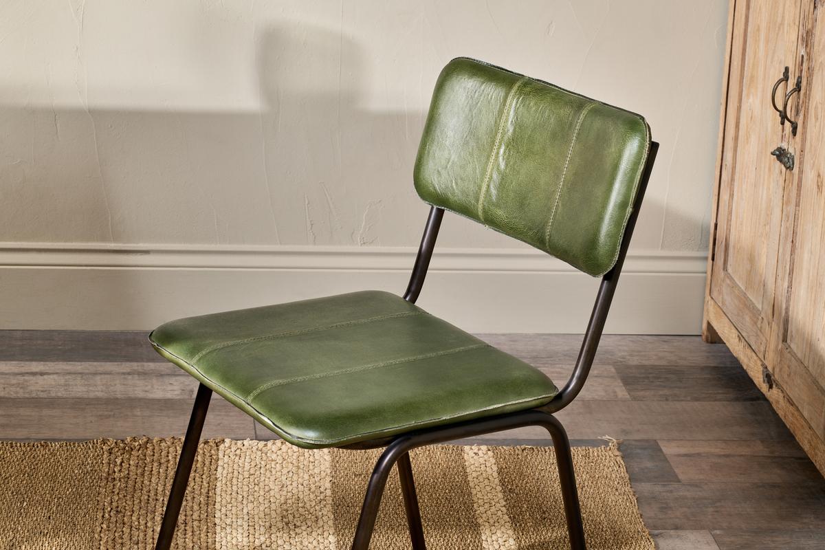 Nkuku Ukari Dining Chair Rich Green