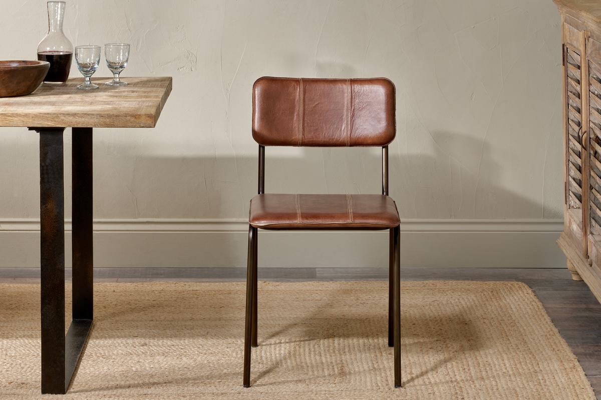 Nkuku Ukari Dining Chair Chocolate Brown