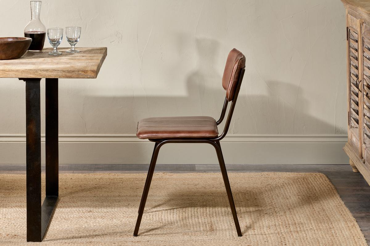 Nkuku Ukari Dining Chair Chocolate Brown