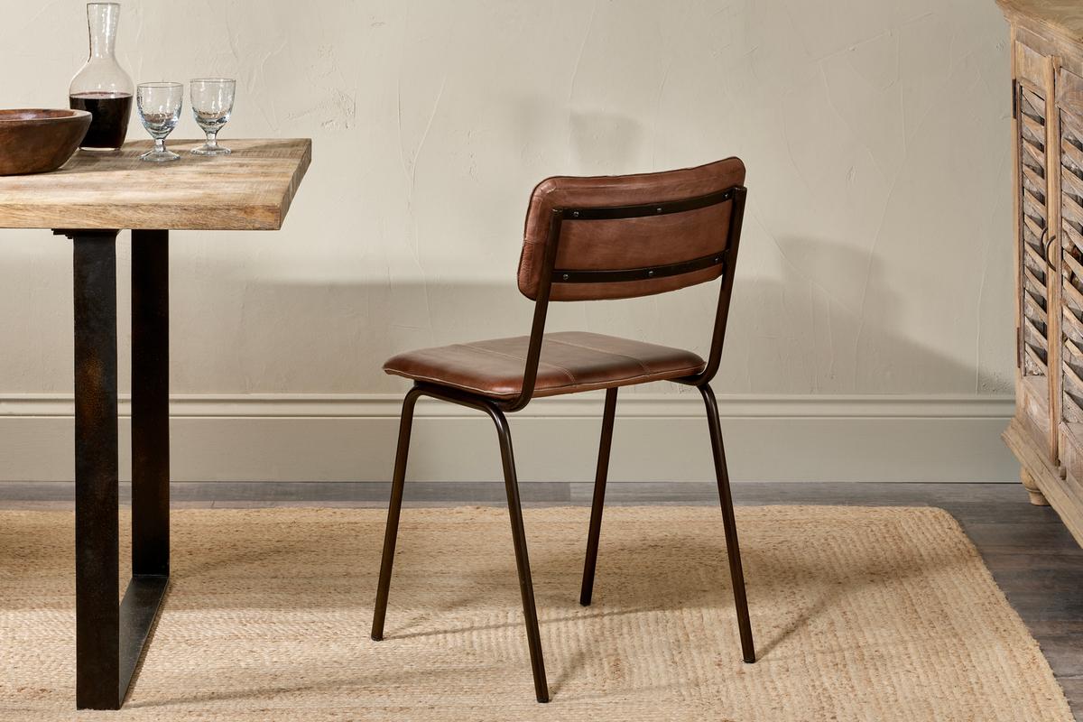 Nkuku Ukari Dining Chair Chocolate Brown