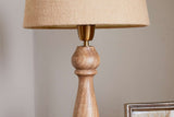 Nkuku Usha Classic Wooden Table Lamp Large