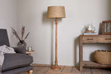 Nkuku Usha Classic Wooden Floor Lamp