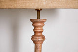 Nkuku Usha Classic Wooden Floor Lamp