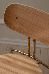 Umage Curious Oak Chair Brass Legs