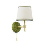 Joules Upton Wall Light Matt Green With Shade