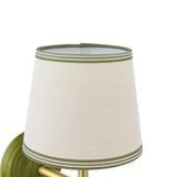Joules Upton Wall Light Matt Green With Shade