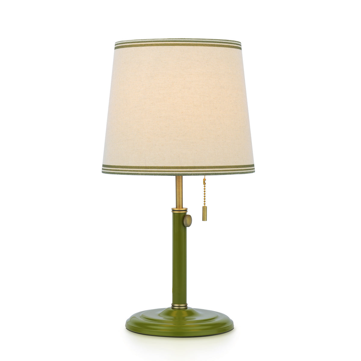 Joules Upton Table Lamp Matt Green With Shade