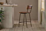 Nkuku Ukari Counter Chair Aged Tan