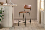 Nkuku Ukari Counter Chair Aged Tan