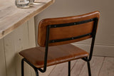 Nkuku Ukari Counter Chair Aged Tan