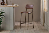 Nkuku Ukari Counter Chair Chocolate Brown