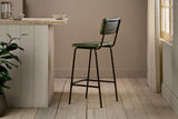 Nkuku Ukari Counter Chair Rich Green