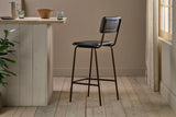 Nkuku Ukari Counter Chair Aged Black