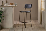 Nkuku Ukari Counter Chair Aged Black