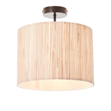 Endon Longshore Semi Flush Ceiling Light Natural Seagrass from Amos Lighting + Home