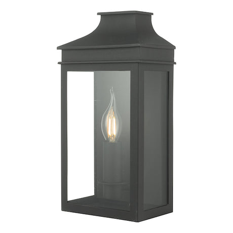 Dar Vapour Outdoor Coach Lantern Wall Light Black IP44 –  from Amos Lighting + Home