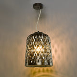 Dar Varius Pendant Matt Black and Smoked Glass