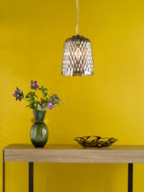 Dar Varius Pendant Matt Black and Smoked Glass