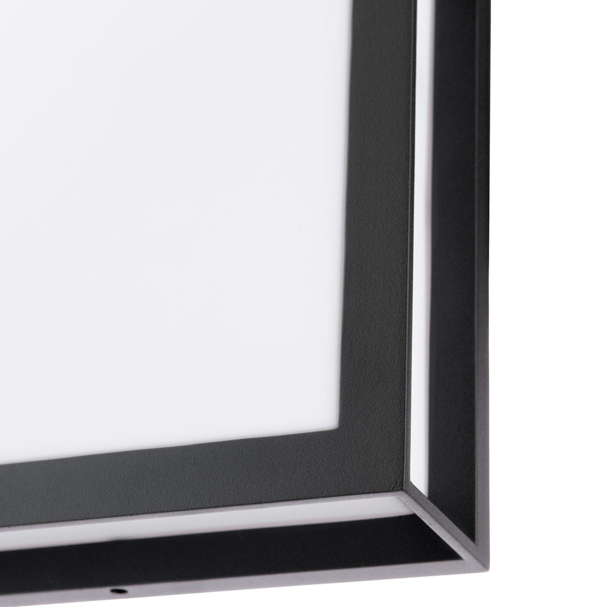 Dar Vayu 2 Light Outdoor Wall Light Matt Black and Opal IP44