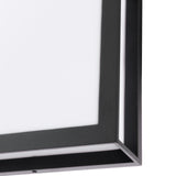 Dar Vayu 2 Light Outdoor Wall Light Matt Black and Opal IP44