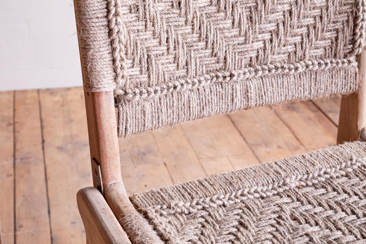 Nkuku Vinay Woven Counter Chair Natural