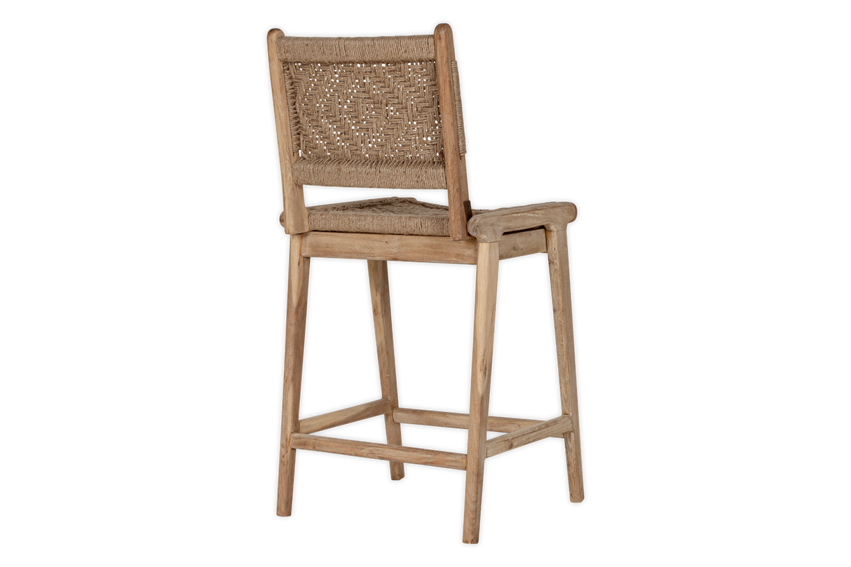 Nkuku Vinay Woven Counter Chair Natural