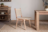 Nkuku Vinay Woven Armless Dining Chair Natural