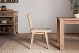 Nkuku Vinay Woven Armless Dining Chair Natural