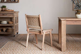 Nkuku Vinay Woven Armless Dining Chair Natural