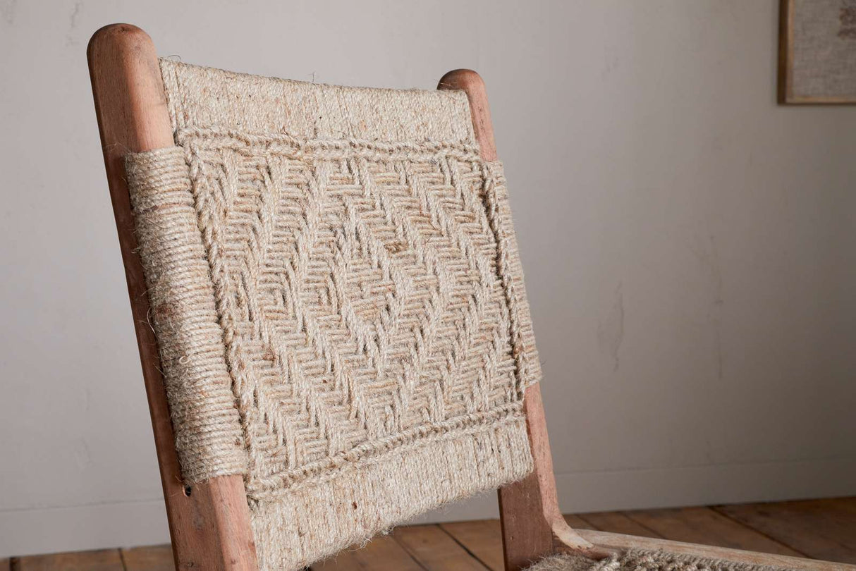 Nkuku Vinay Woven Armless Dining Chair Natural