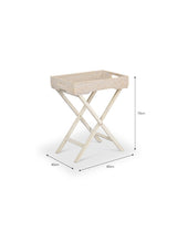 Garden Trading Wittering Side Table With Stand Rattan White