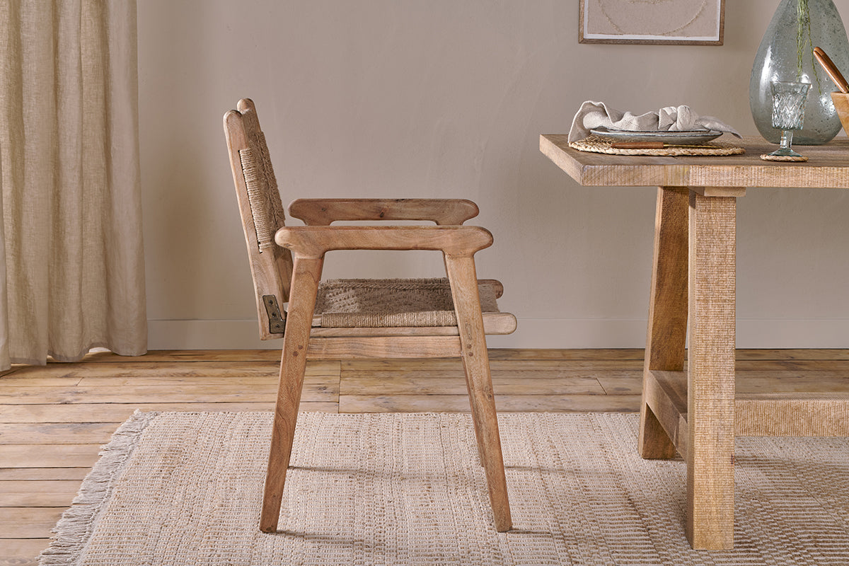 Nkuku Vinay Woven Dining Chair Natural