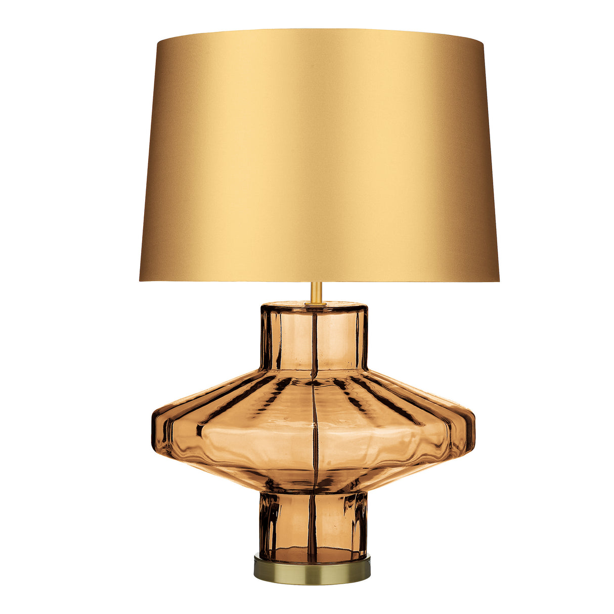 David Hunt Vienna Table Lamp Amber Glass Base Only